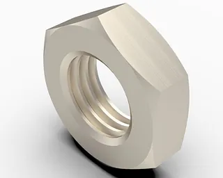 Kuusiokolo Mutteri 3D-mallina